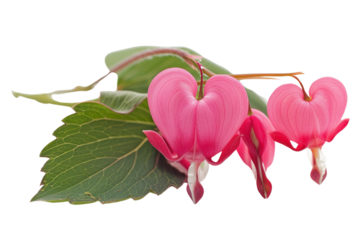 Bleeding heart flower in full bloom.