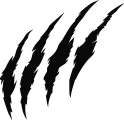 Claws scratch. Design element for logo, label, sign, poster, t shirt