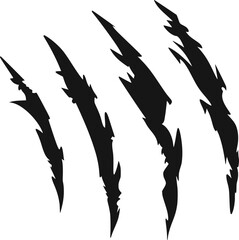 Claws scratch. Design element for logo, label, sign, poster, t shirt