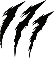 Claws scratch. Design element for logo, label, sign, poster, t shirt