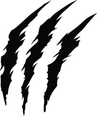 Claws scratch. Design element for logo, label, sign, poster, t shirt