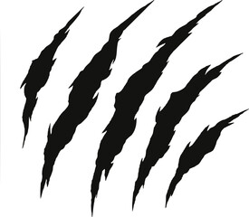 Claws scratch. Design element for logo, label, sign, poster, t shirt