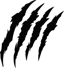 Claws scratch. Design element for logo, label, sign, poster, t shirt
