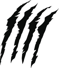 Claws scratch. Design element for logo, label, sign, poster, t shirt