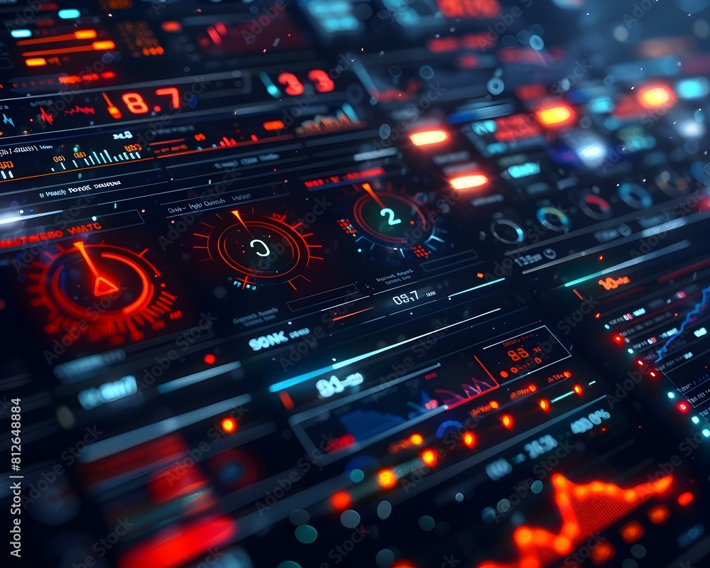 Poster dynamic business analytics dashboard with cutting edge metrics and insights