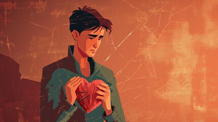 Living a sad life with heartbreak, each moment a struggle, each breath heavy with sorrow