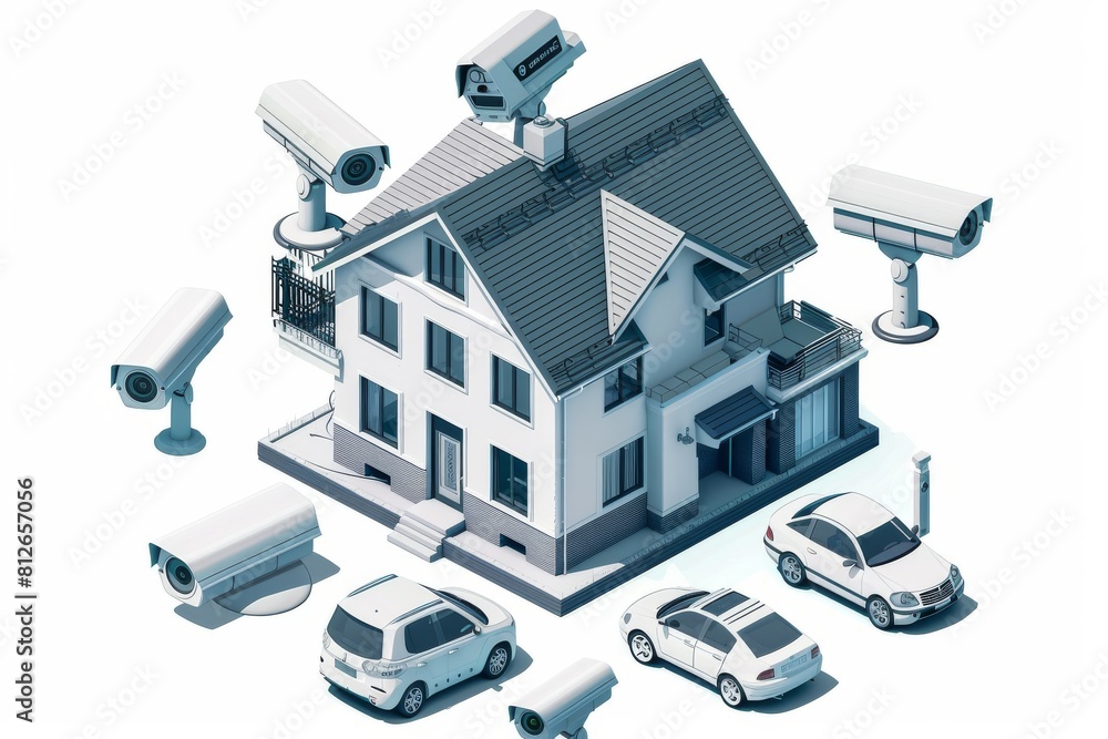 Poster fast, automated alarms enhance security setups at home, driven by smart technology and cloud-based s