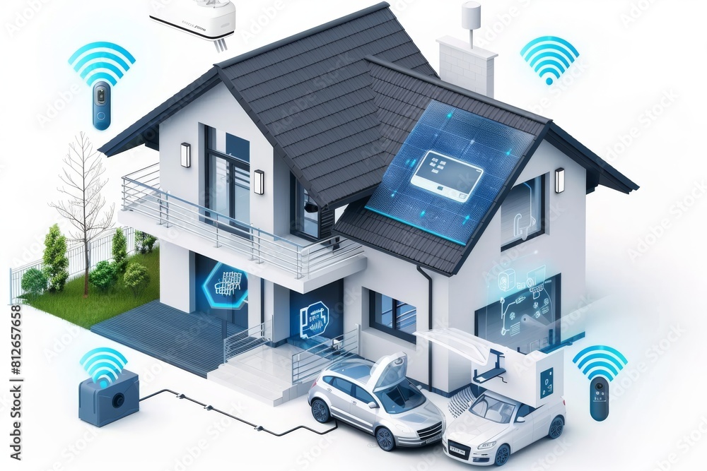 Aufkleber fast, automated alarms enhance security setups in homes, integrating smart technology and cloud syst
