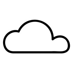 Cloudy Weather Icon Outline