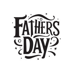 Fathers day lettering design