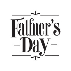 Fathers day lettering design