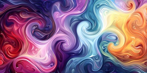 Obraz premium Colorful Colorful Effect Flow Background