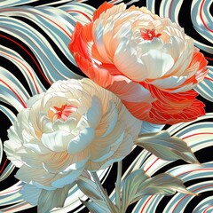 seamless pattern background of a flowers
