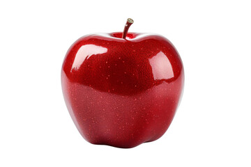 A shiny red apple with glitter on it. The apple is the center of attention and the glitter adds a touch of sparkle and glamour to it