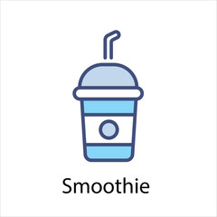 Smoothie vector icon