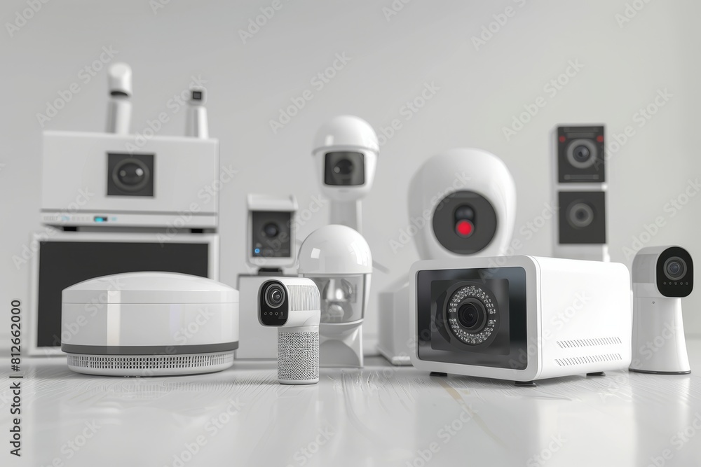 Poster advanced video technology networks secure cctv systems, enhancing surveillance control and monitorin