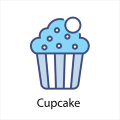 Cupcake  vector icon