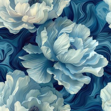seamless pattern background of a flowers