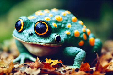 Portrait of an alien toad