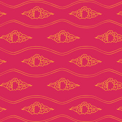 Chinese pattern, Red chinese seamless pattern, oriental background. Vector illustration