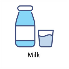 Milk  vector icon