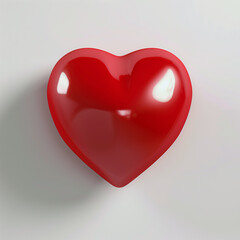3D Red heart.
