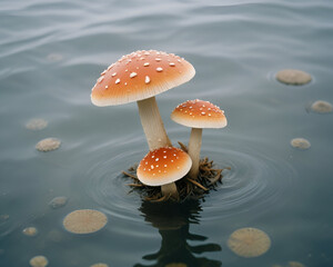 Obraz premium fly agaric mushroom.