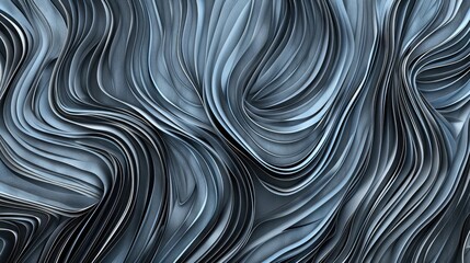 Black lines on a gray blue background create an abstract pattern