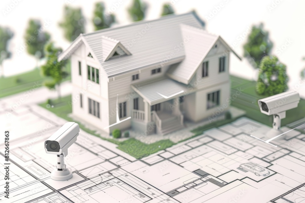 Poster advanced surveillance management systems integrate camera protection with extensive motion sensors a