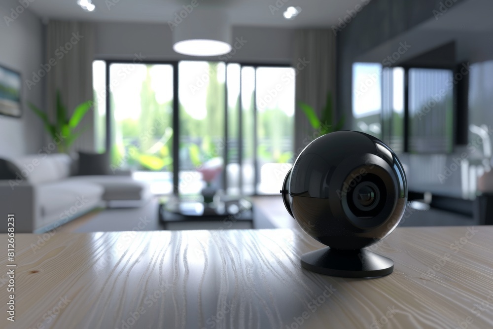Poster advanced electronic equipment with motion sensors secures environments through cctv, employing glass