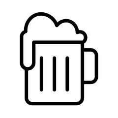 Beer, Alcohol, Beverage icon, Line, Solid, Suitable for Web Page, Mobile App, UI, UX design