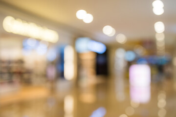 Blur of the shopping mall