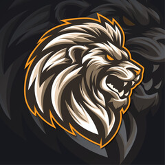 Lion logo design for esports logo