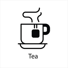 Obraz premium Tea vector icon