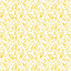 music notes design with a floral background and a symbol for music.