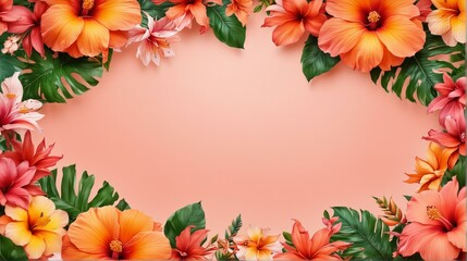 Obraz premium Tropical plant frame