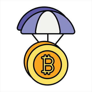 recommend clip art: Bitcoin and Cryptocurrency Color Outline Icon Style