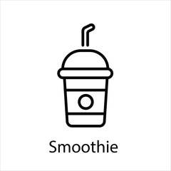 Smoothie vector icon