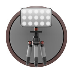 lighting led 3d icon and illustration