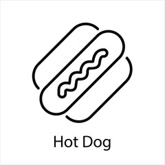 Hot Dog vector icon