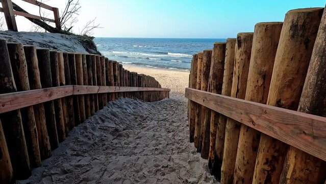 Eingang zum Ostsee in Polen.

