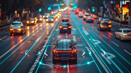 Equipped with sophisticated AI, these self-driving cars efficiently transport passengers and goods, revolutionizing the way we navigate our cities.