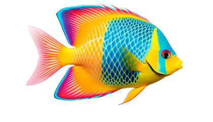 A beautiful reef fish with vibrant colors.