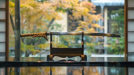 The Soul of Japan: Japanese Swords and Autumn Leaves,日本の魂　日本刀と紅葉、Generative AI	