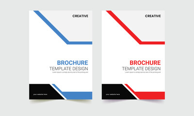 Fototapeta premium Business flyer , brochure design, brochure cover page layout template