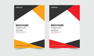 Business flyer , brochure design, brochure cover page layout template