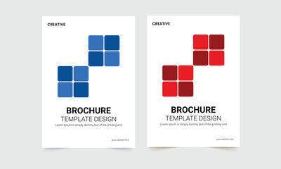 Business flyer , brochure design, brochure cover page layout template