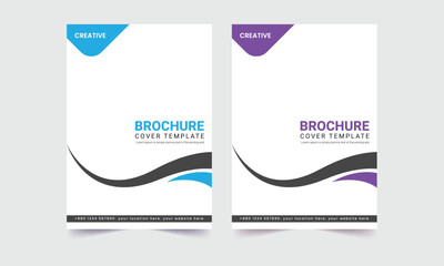 Business flyer , brochure design, brochure cover page layout template