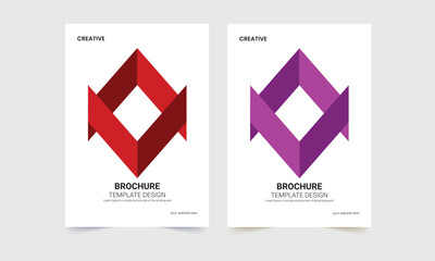 Fototapeta premium Business flyer , brochure design, brochure cover page layout template