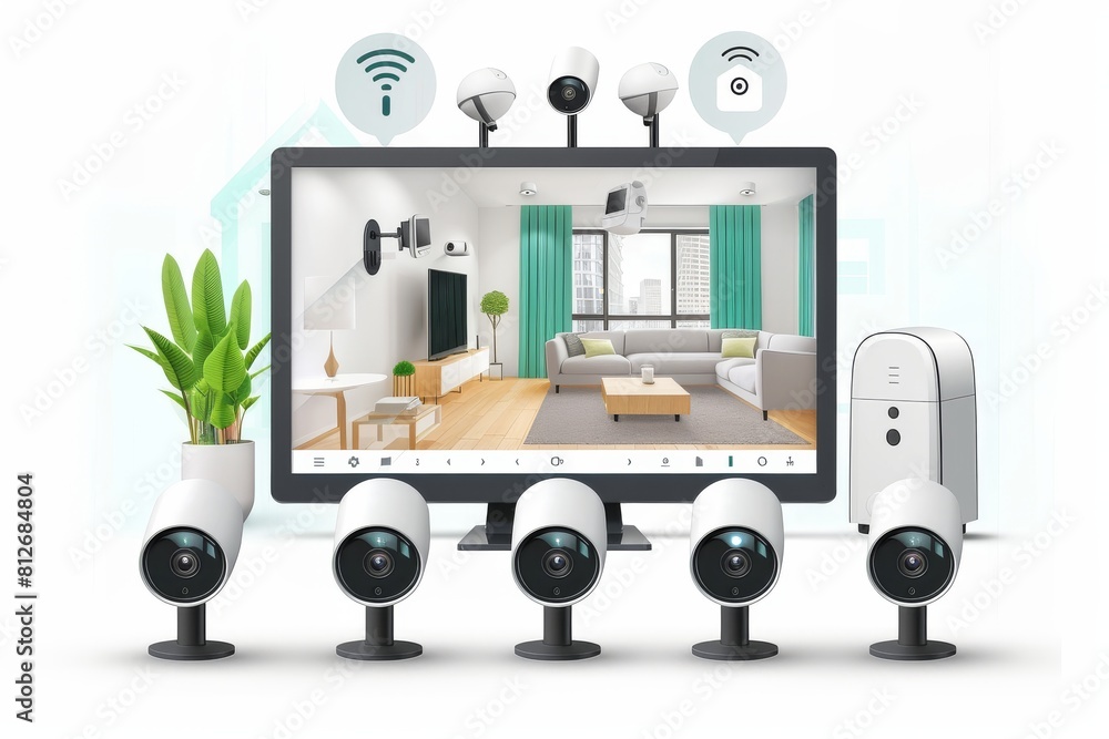 Poster reliable connections and motion detection in surveillance systems with barrier systems ensure effect